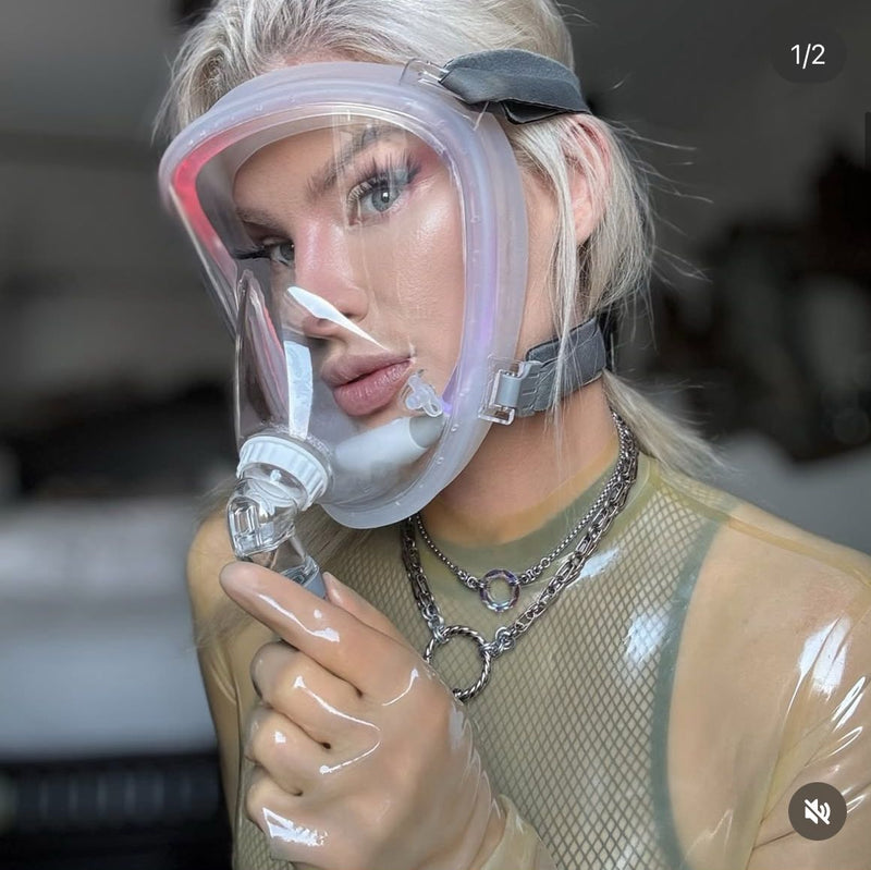 Full Face Fetish Respirator Mask